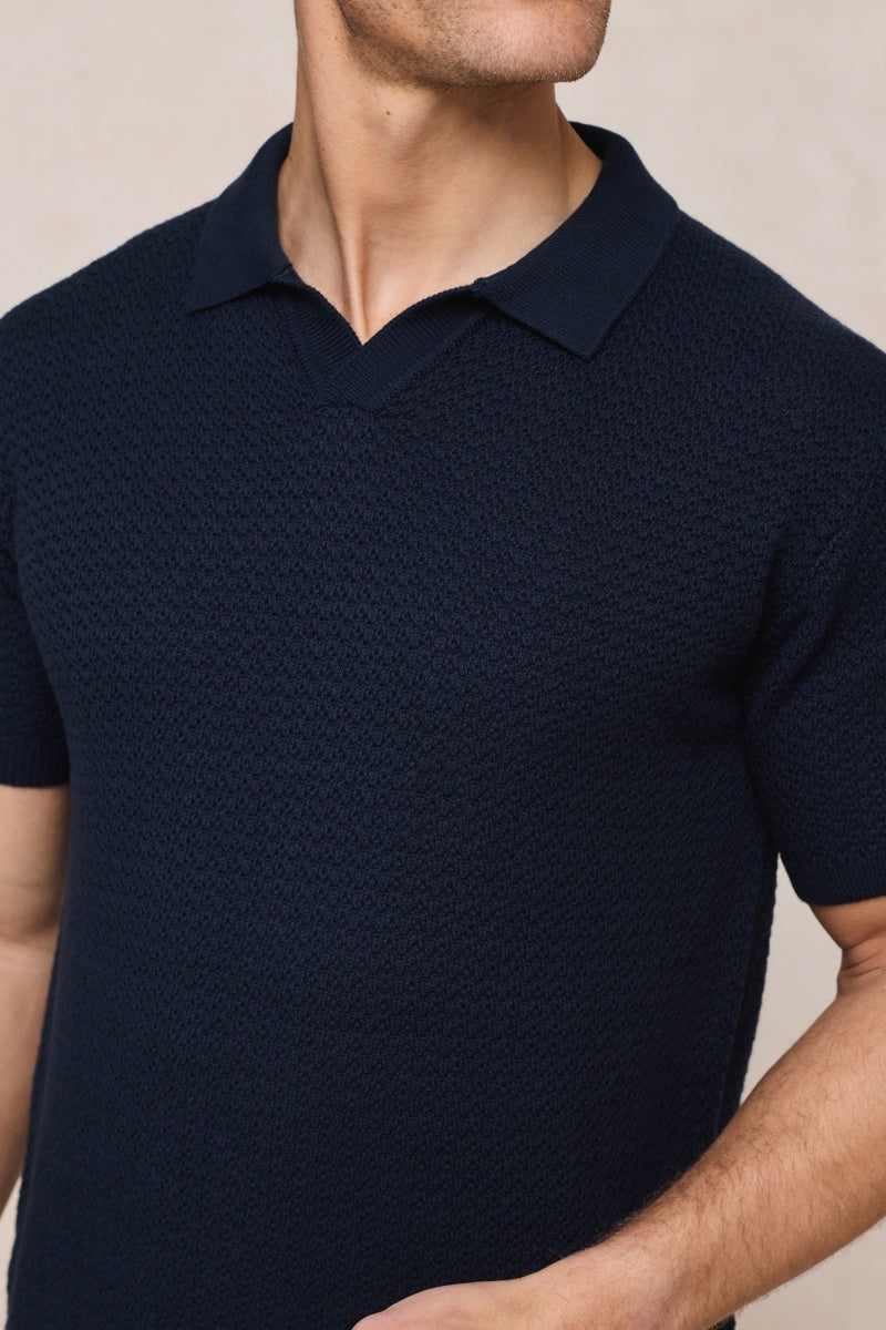Cotton Knit Polo