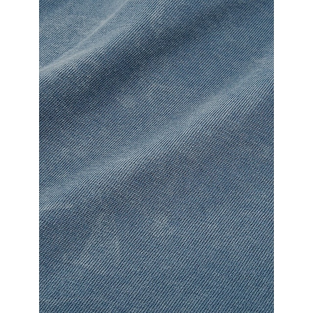 Men's Acid Wash Casual Work Quarter Zip Polo Shirts