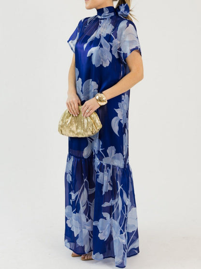 Floral Organza Maxi Dress