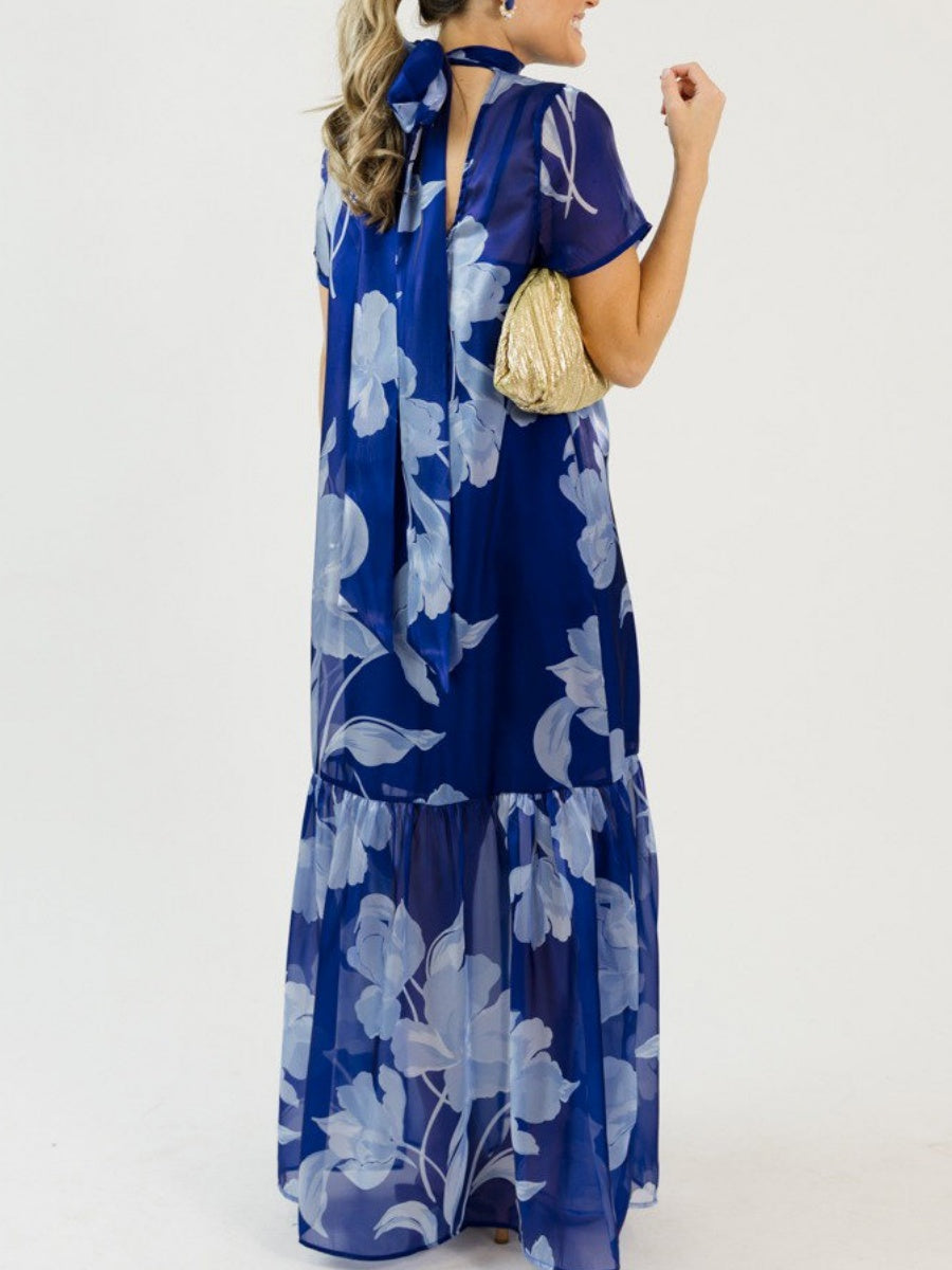 Floral Organza Maxi Dress