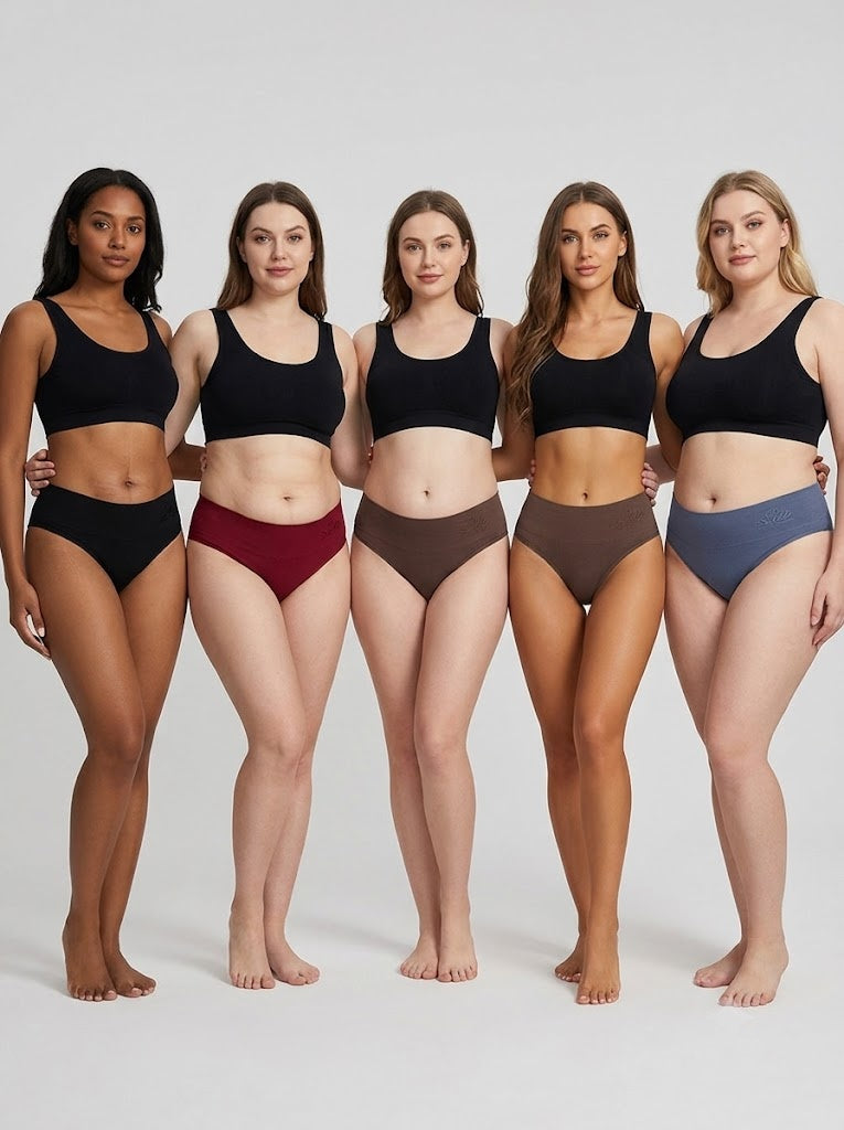 4 pack high waist thongs