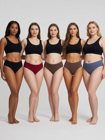 4 pack high waist thongs