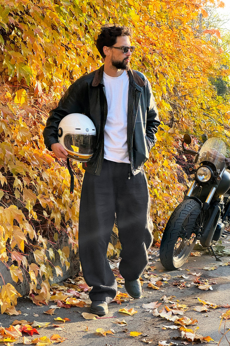 Men’s Wide-Leg Linen Pants