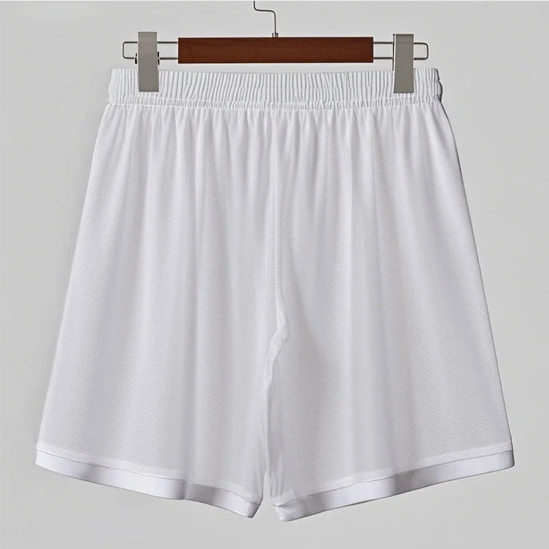 Mens Striped Hollow Out Casual Short