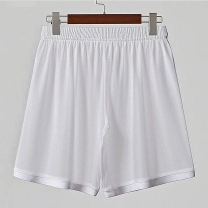 Mens Striped Hollow Out Casual Short