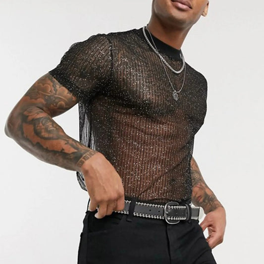 Shiny Mesh T-Shirt