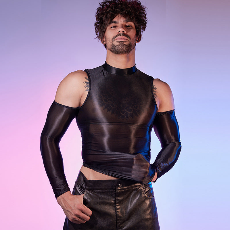 Cold‑Shoulder Servo Liquid Metal Top