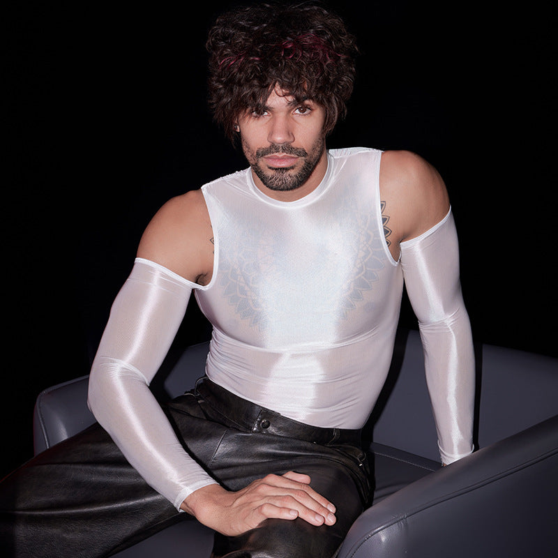 Cold‑Shoulder Servo Liquid Metal Top