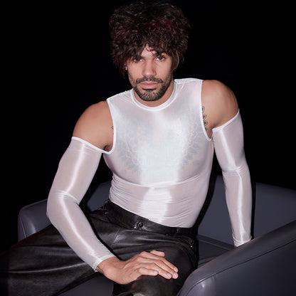 Cold‑Shoulder Servo Liquid Metal Top
