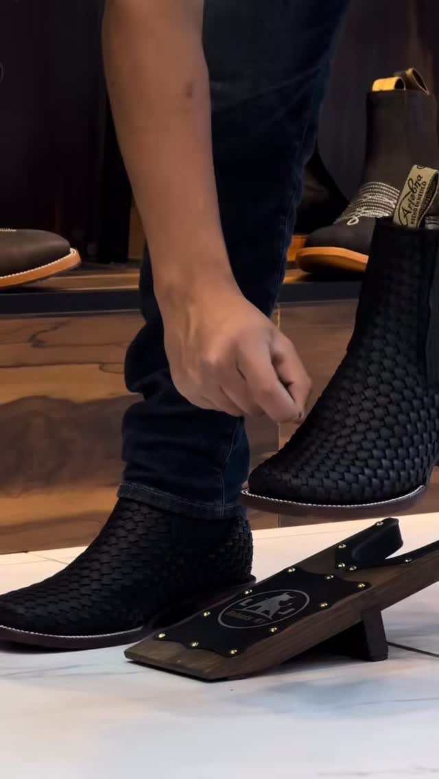 Black Square Toe Ankle Boots
