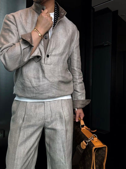 Premium Linen-Blend Suit