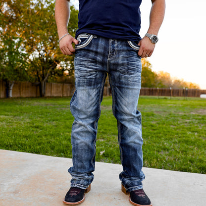 Men’s Straight Fit Blue Jean-049