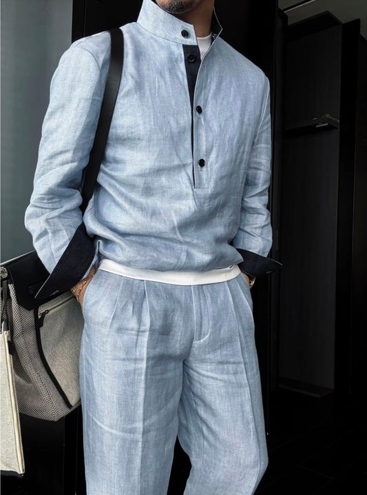 Premium Linen-Blend Suit