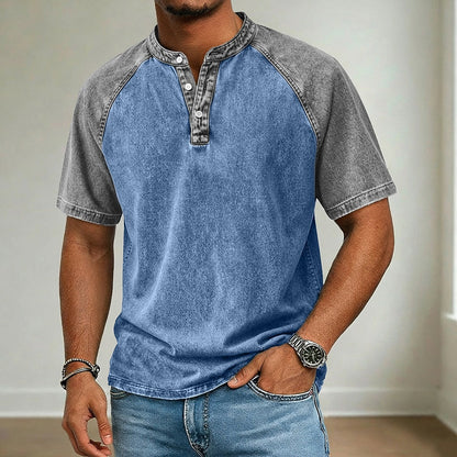 Comfort Washed Cotton Denim T-Shirt