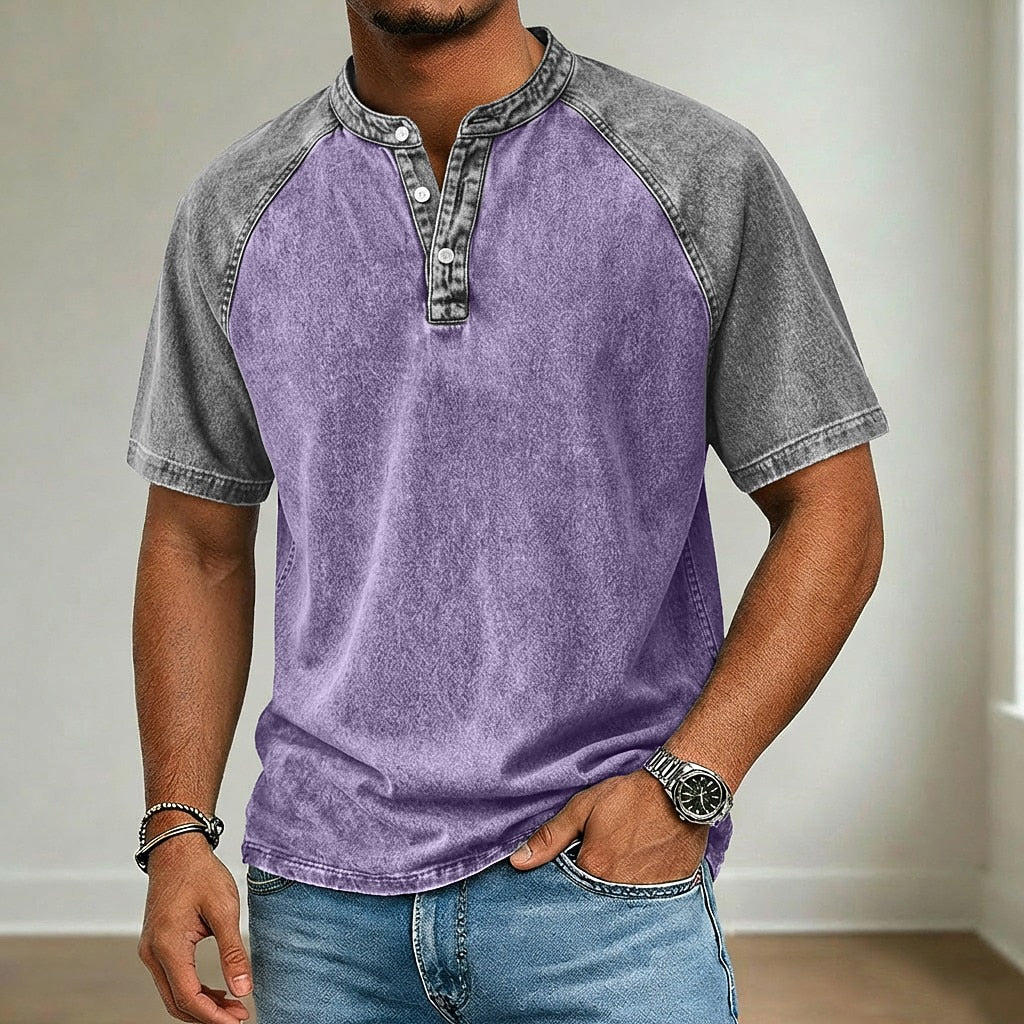 Comfort Washed Cotton Denim T-Shirt