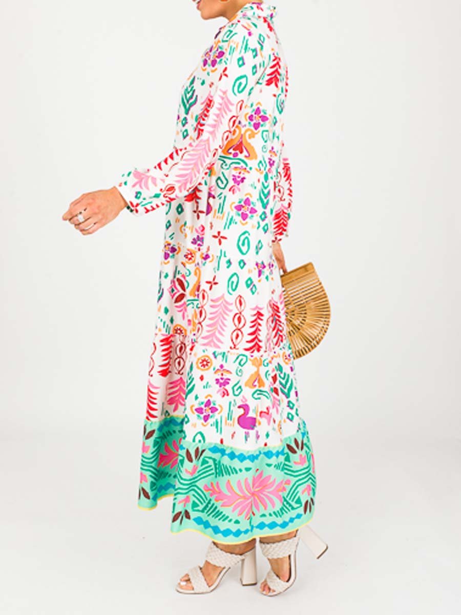 Tiered Shirt Dress