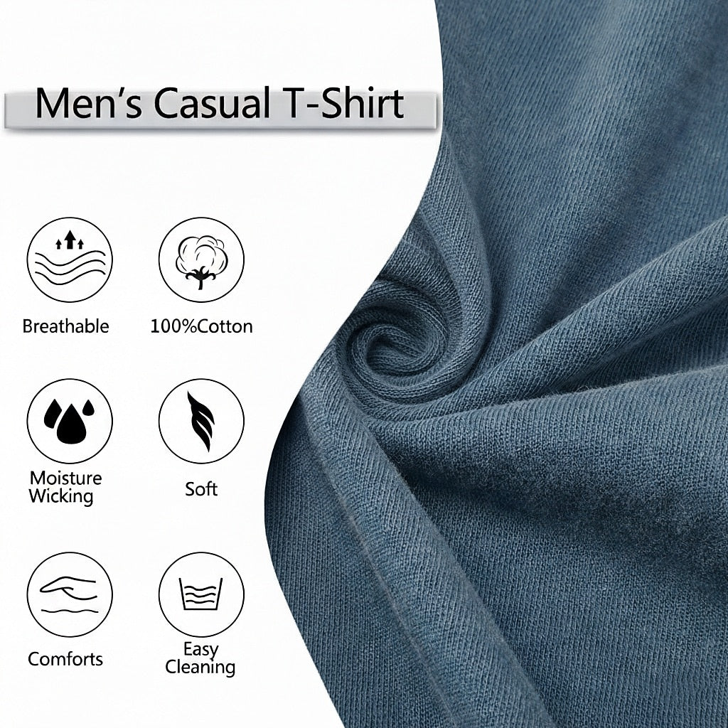 100% Cotton Vintage Washed Henley T-Shirt
