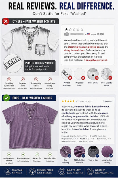 Comfort Washed Cotton Denim T-Shirt