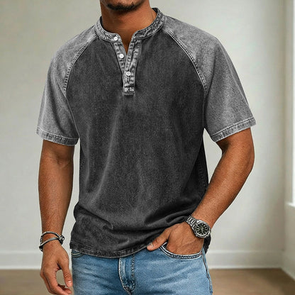 Comfort Washed Cotton Denim T-Shirt