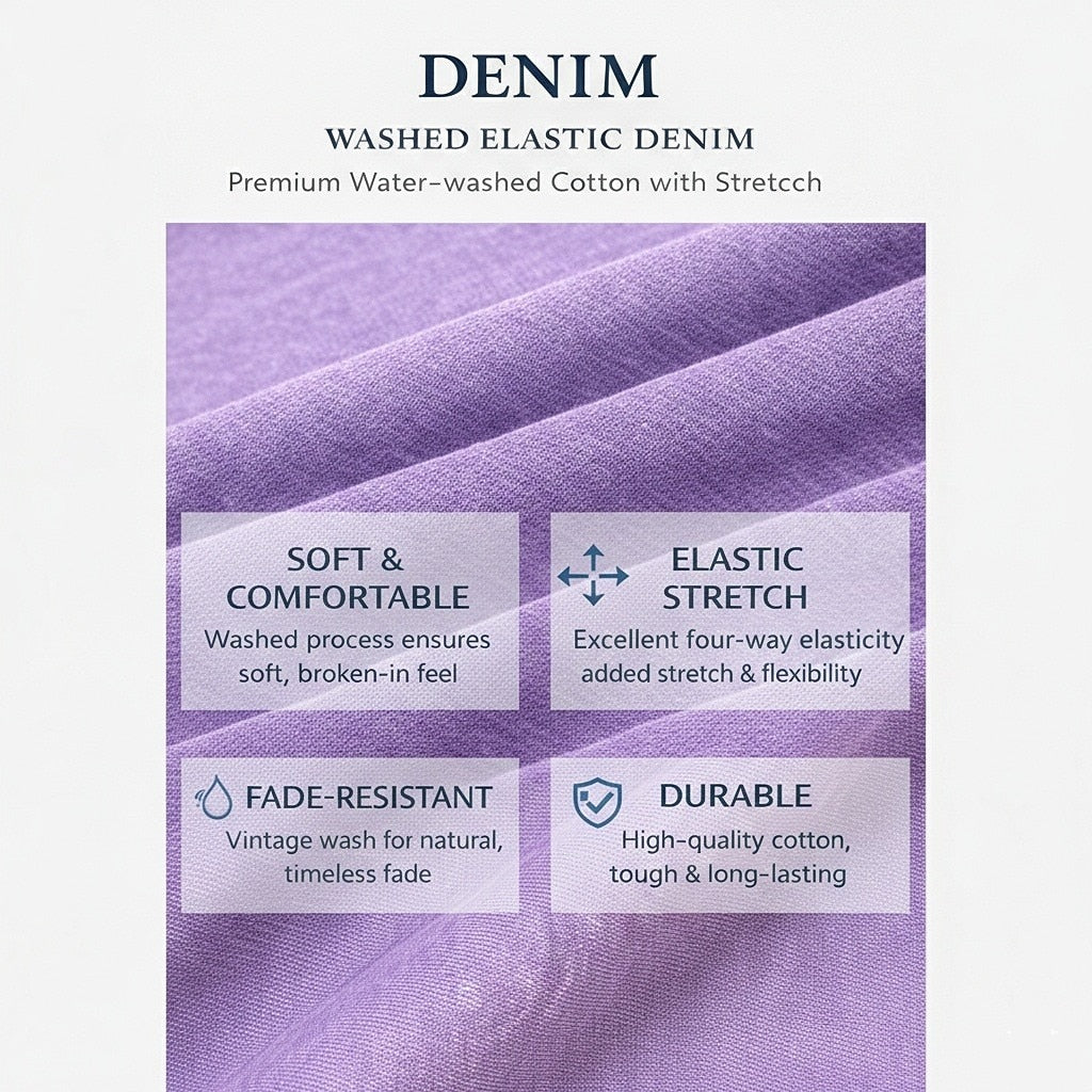 Comfort Washed Cotton Denim T-Shirt