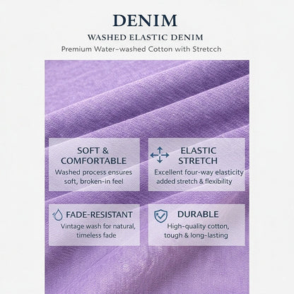 Comfort Washed Cotton Denim T-Shirt
